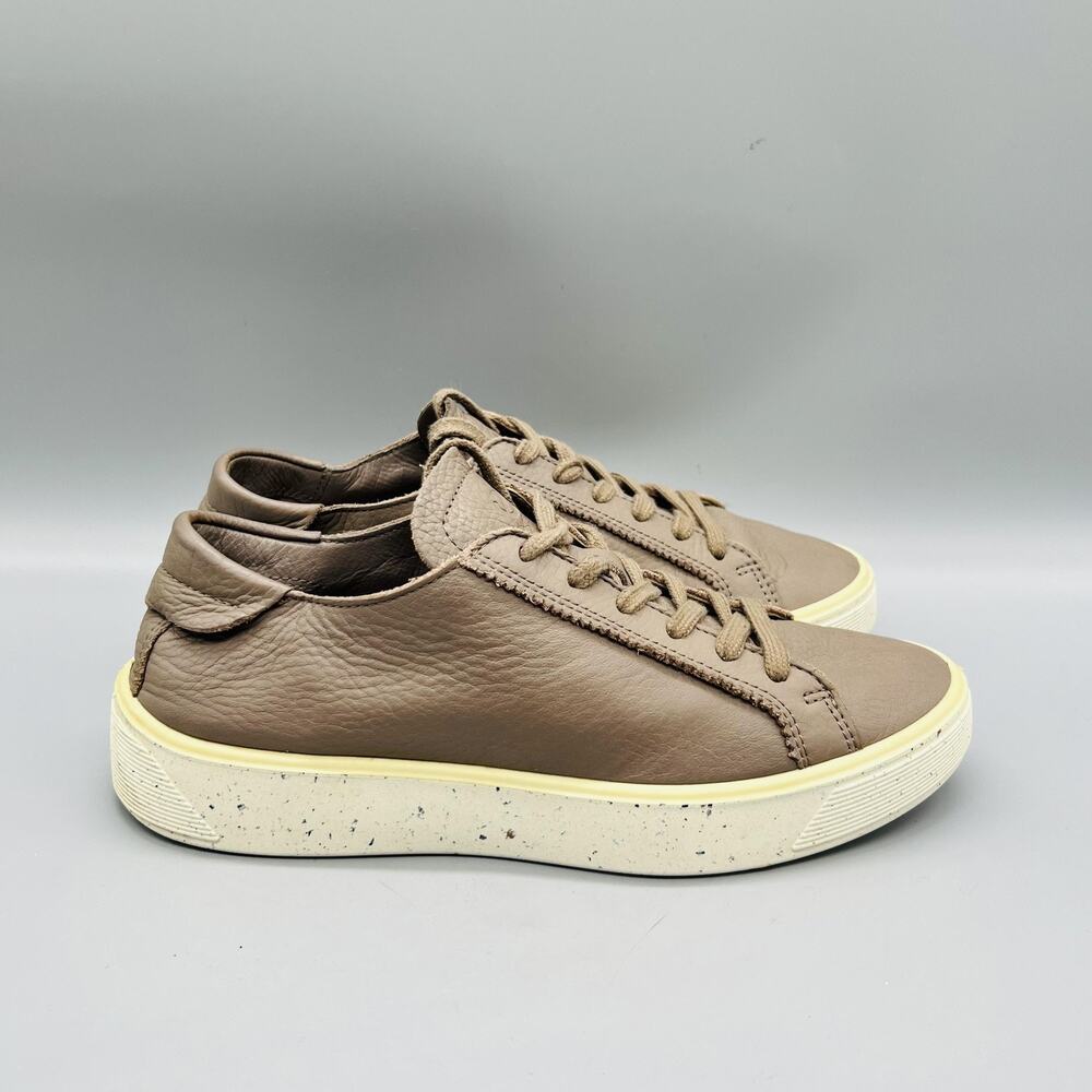 ECCO Shoes Womens 5.5 Brown Leather Lace Up Walking Sneakers Comfort Casual